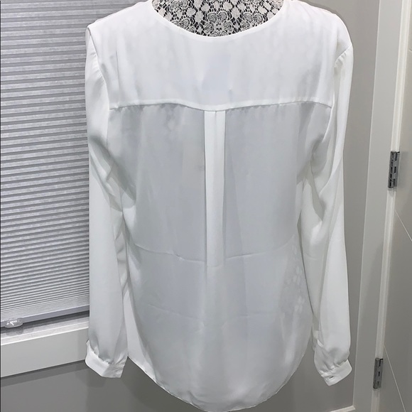 ASOS White Waterfall Blouse NWT - Picture 2 of 4